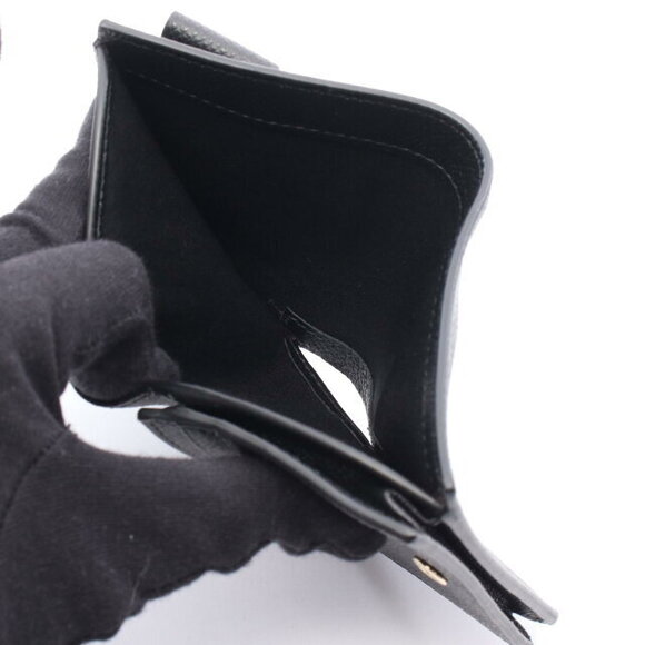 Salvatore Ferragamo Vara Ribbon Bifold Wallet Leather Black - Picture 5 of 7